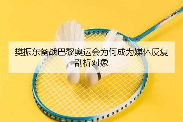 樊振东备战巴黎奥运会为何成为媒体反复剖析对象